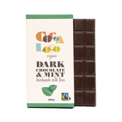 Dark Chocolate & Mint Bar - 12 x 100g