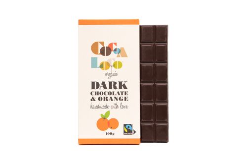 Dark Chocolate & Orange Bar - 12 x 100g