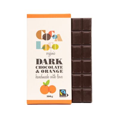 Barrita de Chocolate Negro y Naranja - 12 x 100g