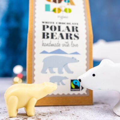 Ours Polaires en Chocolat Blanc - 6 x 100g