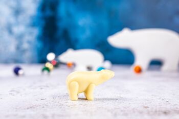 Ours Polaires en Chocolat Blanc - 6 x 100g 2