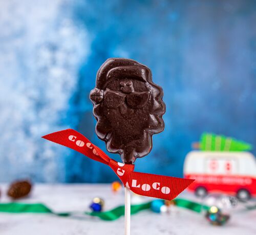 Dark Chocolate Santa Lolly - 12 x 40g