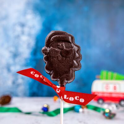 Piruleta de Papá Noel de Chocolate Negro - 12 x 40g