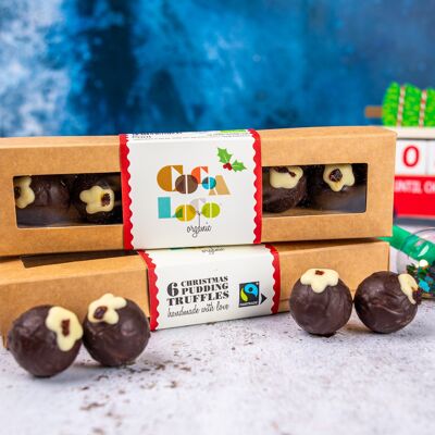 Christmas Pudding Truffles - 6 x 100g