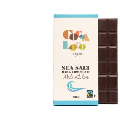Tablette Sel Marin & Chocolat Noir - 12 x 100g
