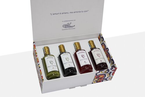 Confezione Regalo Paesano | Kit di degustazione 4 Liquori