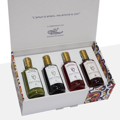 Coffret cadeau Paesano | Kit de dégustation 4 Liqueurs