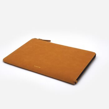 Housse ordinateur - Taille 16" - Gamme Atelier - Couleur Camel 3