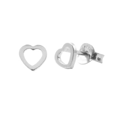 Pendientes Cuore plata 925