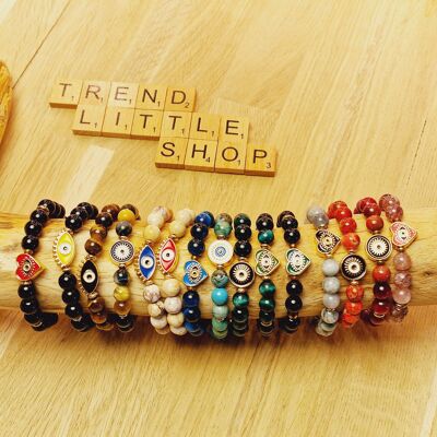 Lot de bracelets Œil porte bonheur