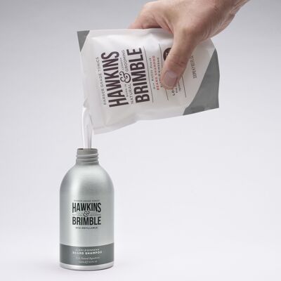 Hawkins & Brimble Shampoo da barba eco-ricaricabile (300 ml)