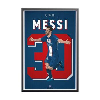 FOOT | PSG Lionel Messi - 30 x 40 cm 3
