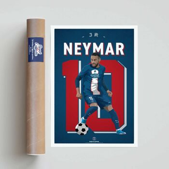 FOOT | PSG Neymar Jr - 40 x 60 cm 2