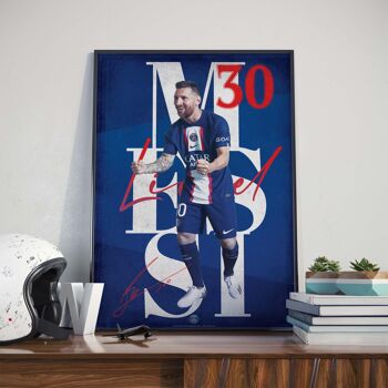 FOOT | PSG Street Lionel Messi - 40 x 60 cm 1