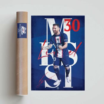 FOOT | PSG Street Lionel Messi - 40 x 60 cm 2