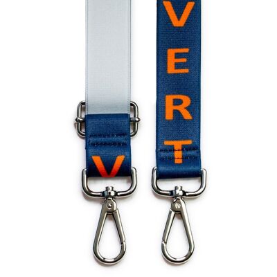 Blue Vertical phone premium lanyard