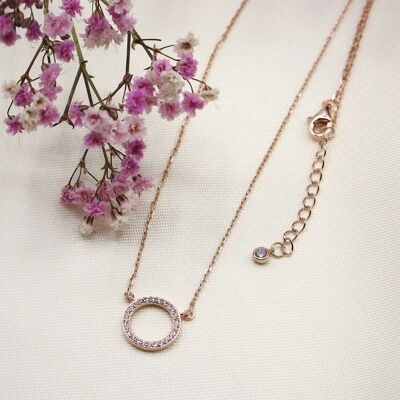 Necklace Marina 925 silver rose gold plated