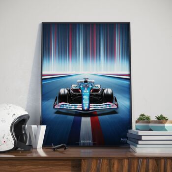 FORMULE 1 l BWT Alpine F1 Team 2022 l France Edition Limitée - 40 x 60 cm 1