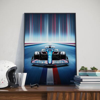 FORMULE 1 l BWT Alpine F1 Team 2022 l France Edition Limitée - 40 x 60 cm