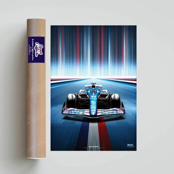 FORMULE 1 l BWT Alpine F1 Team 2022 l France Edition Limitée - 40 x 60 cm 3