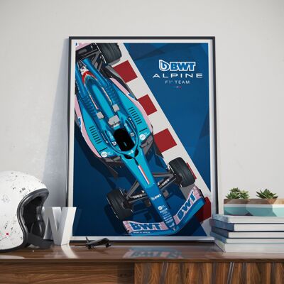 FORMEL 1 l BWT Alpine F1 Team 2022 l A522 Circuit - 30 x 40 cm