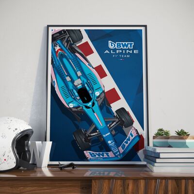 FÓRMULA 1 l BWT Alpine F1 Team 2022 l Circuito A522 - 40 x 60 cm