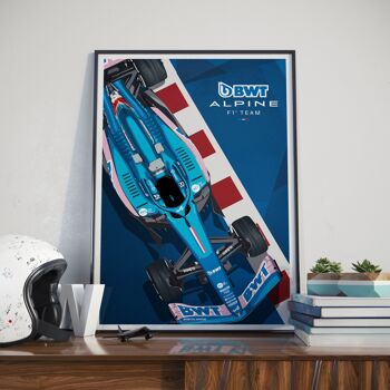 FORMULE 1 l BWT Alpine F1 Team 2022 l A522 Circuit - 40 x 60 cm 1