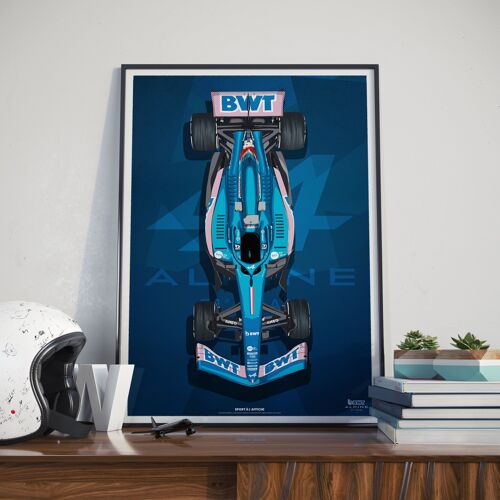 FORMULE 1 l BWT Alpine F1 Team 2022 l A522 Reveal - 40 x 60 cm