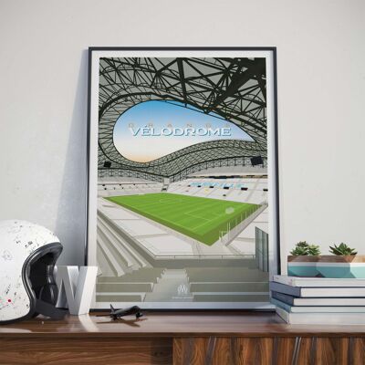 FOOTBALL | OM Orange Velodrome Stadium - 30 x 40 cm
