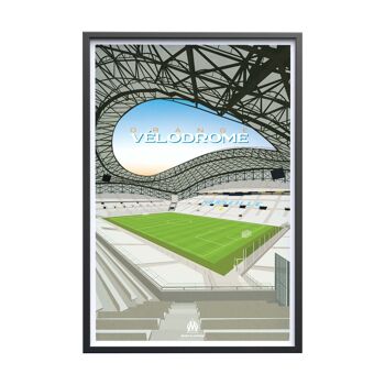 FOOT | OM Stade Orange Vélodrome - 30 x 40 cm 3