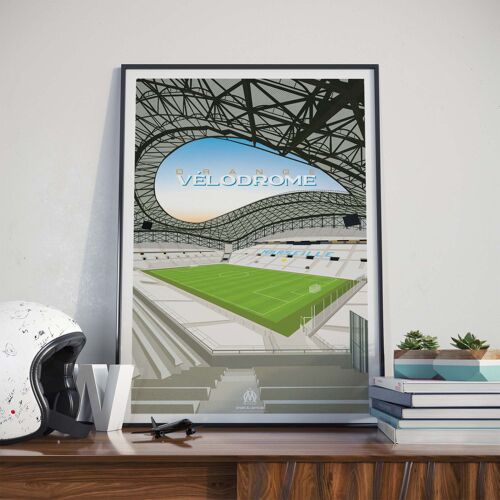 FOOT | OM Stade Orange Vélodrome - 40 x 60 cm