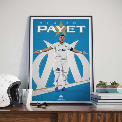 FOOTBALL | OM Dimitri Payet - 30 x 40 cm