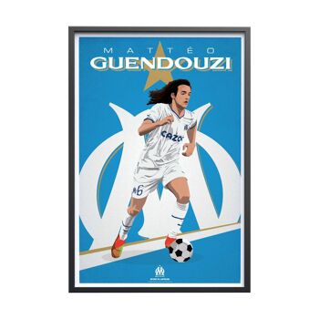 FOOT | OM Mattéo Guendouzi - 40 x 60 cm 3