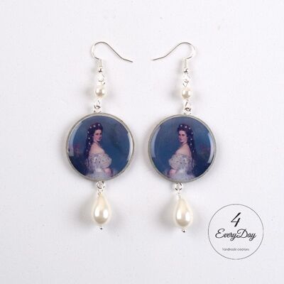 Boucles d'oreilles : Princesse Sissi (Elisabeth d'Autriche)