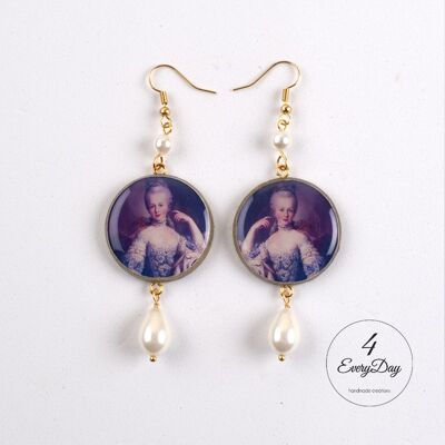 Boucles d'oreilles : Reine Marie Antoinette