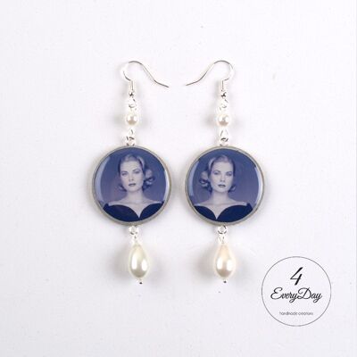 Boucles d'oreilles : Grace Kelly