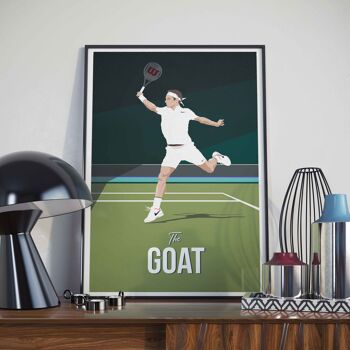 TENNIS l ROGER, The Goat - 30 x 40 cm 1