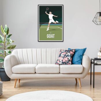 TENNIS l ROGER, The Goat - 30 x 40 cm 2