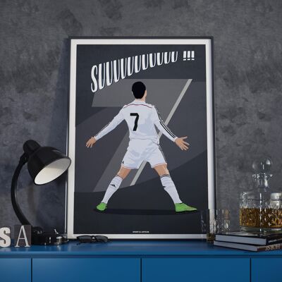 FOOT l CR7 Suuuuuuuu - 30 x 40 cm