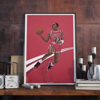 BASKET l Michael His Airness - 40 x 60 cm 1