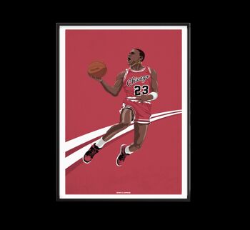 BASKET l Michael His Airness - 40 x 60 cm 3