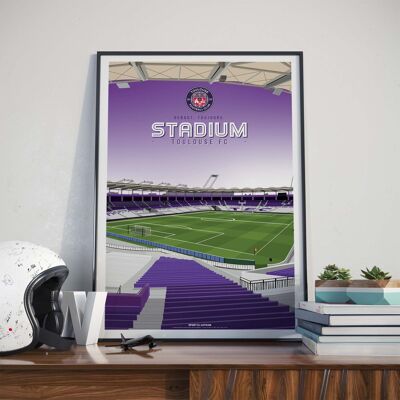 FUSSBALL | Stadion TOULOUSE FC - 30 x 40 cm