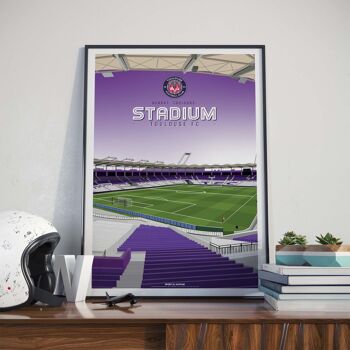 FOOT | TOULOUSE FC Stadium - 40 x 60 cm 1
