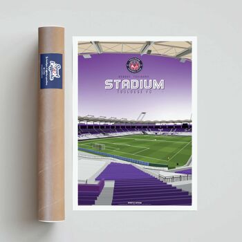 FOOT | TOULOUSE FC Stadium - 40 x 60 cm 2