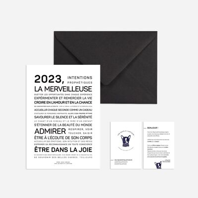 Cartes de voeux (A7) 2023, merveilleuse