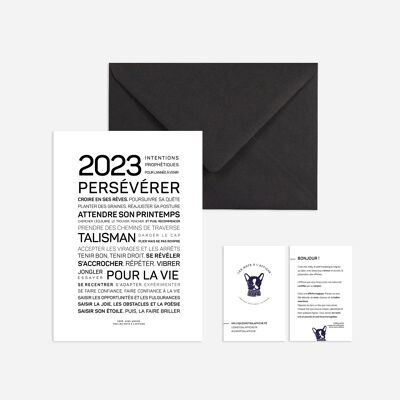 Greeting card (A7) 2023, perseverance