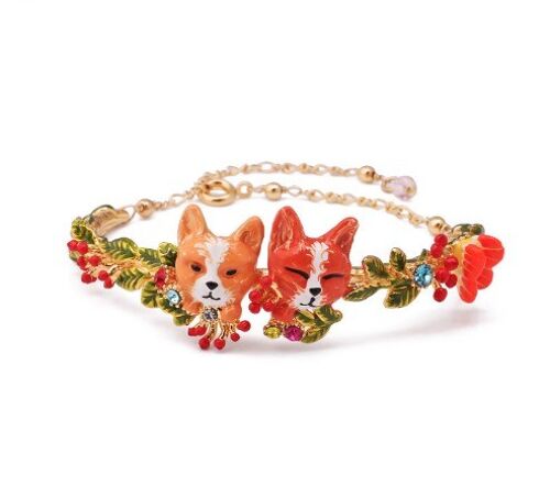 Chihuahua Enamel Bracelet