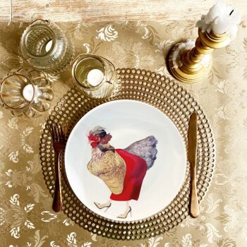 Chicky's, lot de 6 assiettes plates 4