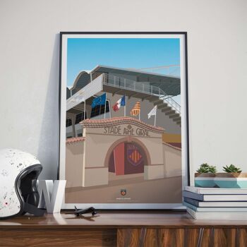 RUGBY | USAP | Arche Aimé Giral - 40 x 60 cm 1