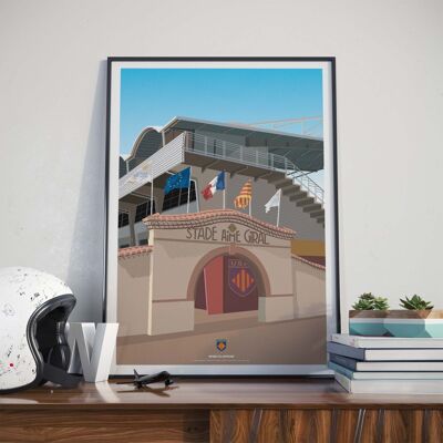 RUGBY | USAP | Arch Aimé Giral - 40 x 60 cm